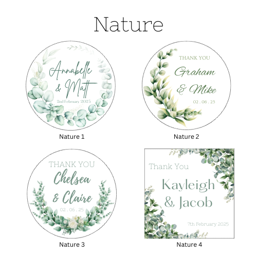 Wedding Guest Gift Soy Candle - Large Sticker