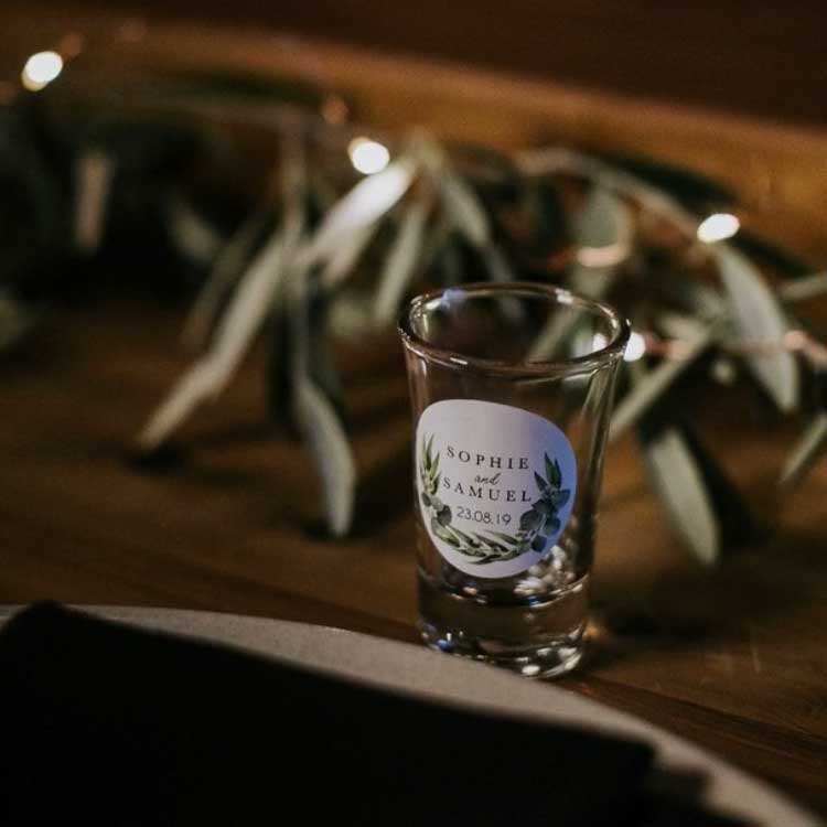 Personalised Party Shot Glass - 21st, 18th, 30th, 40th, 50th, 60th - Custom Favours