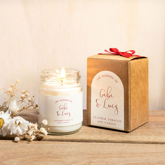 Rustic Soy Candle - Sample - Custom Favours