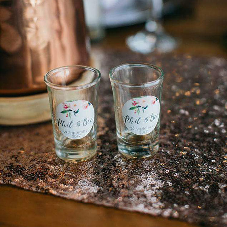 Shot Glass Wedding Favour - Guest Gift - Custom Favours